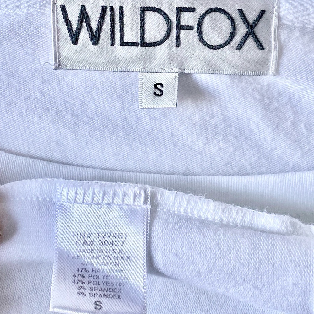 Wildfox Tiger Shirt Top Sweatshirt Small white - Picture 3 of 4